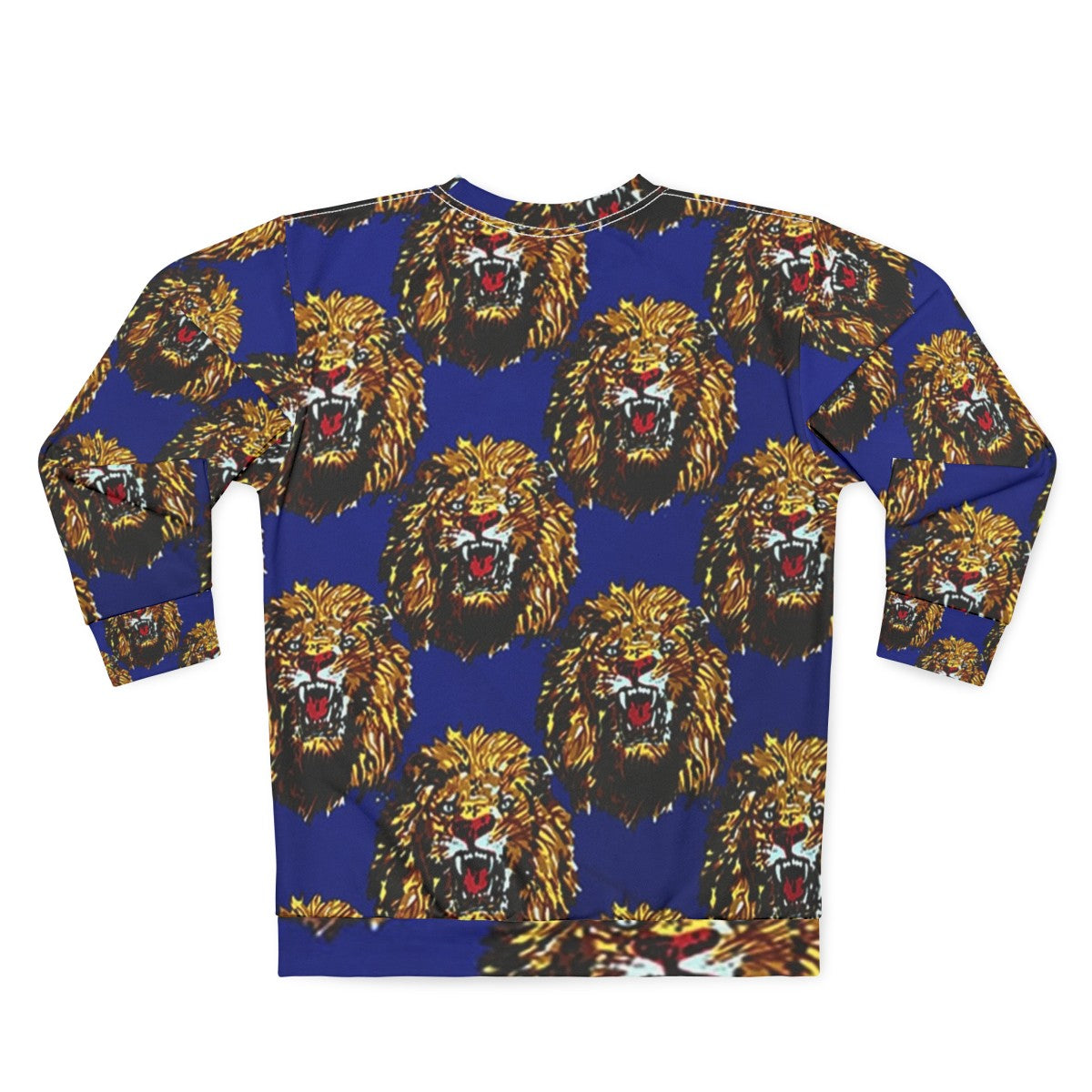 Blue Isi Agu Lion Head Sweatshirt - Back