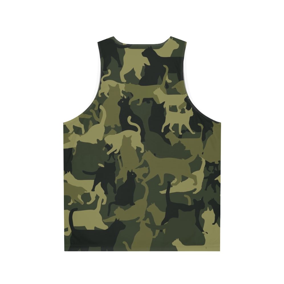 Cat Camouflage Unisex Tank Top - Back