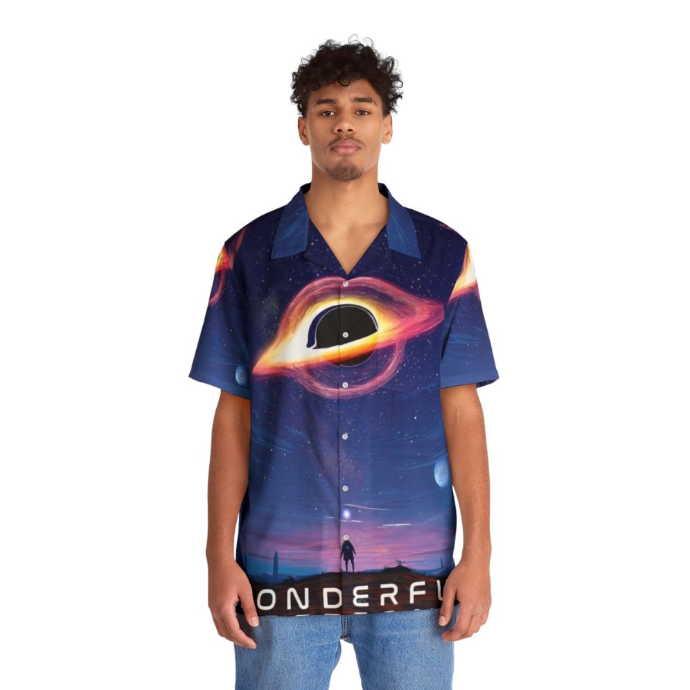 Wonderful Person Hawaiian Shirt - Astronomy, Space, Universe - People Front