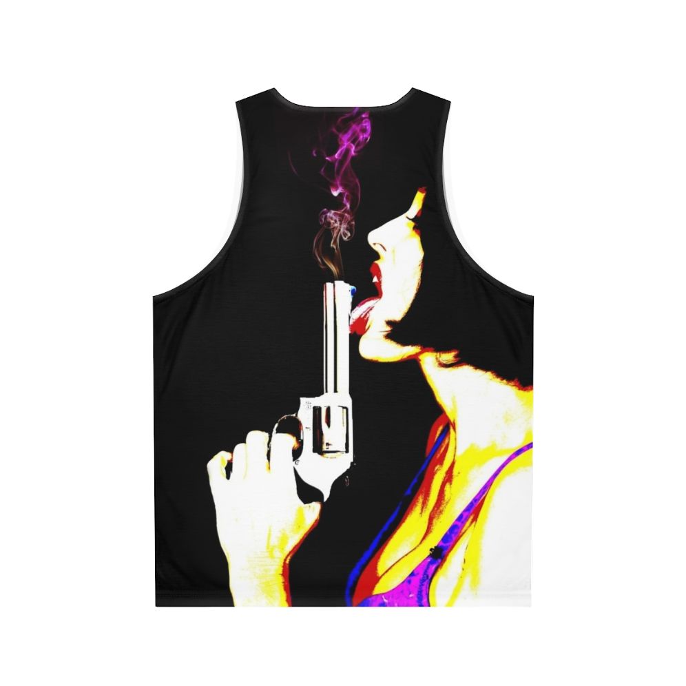 Smokin' Gun unisex graphic tank top - Back