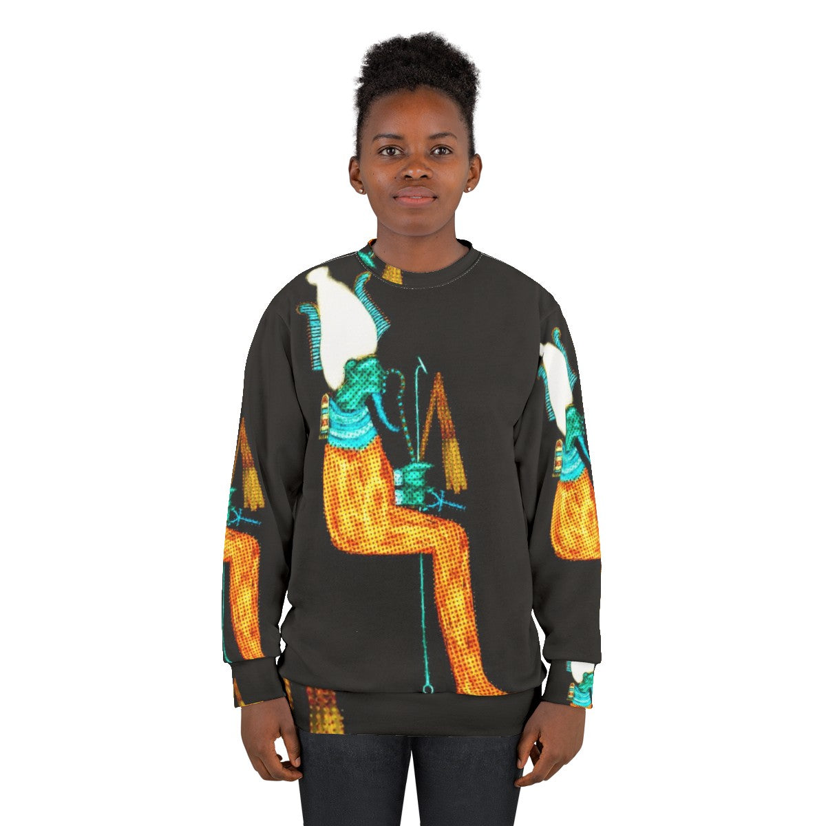 Osiris Modern Art Egyptian God Sweatshirt - women