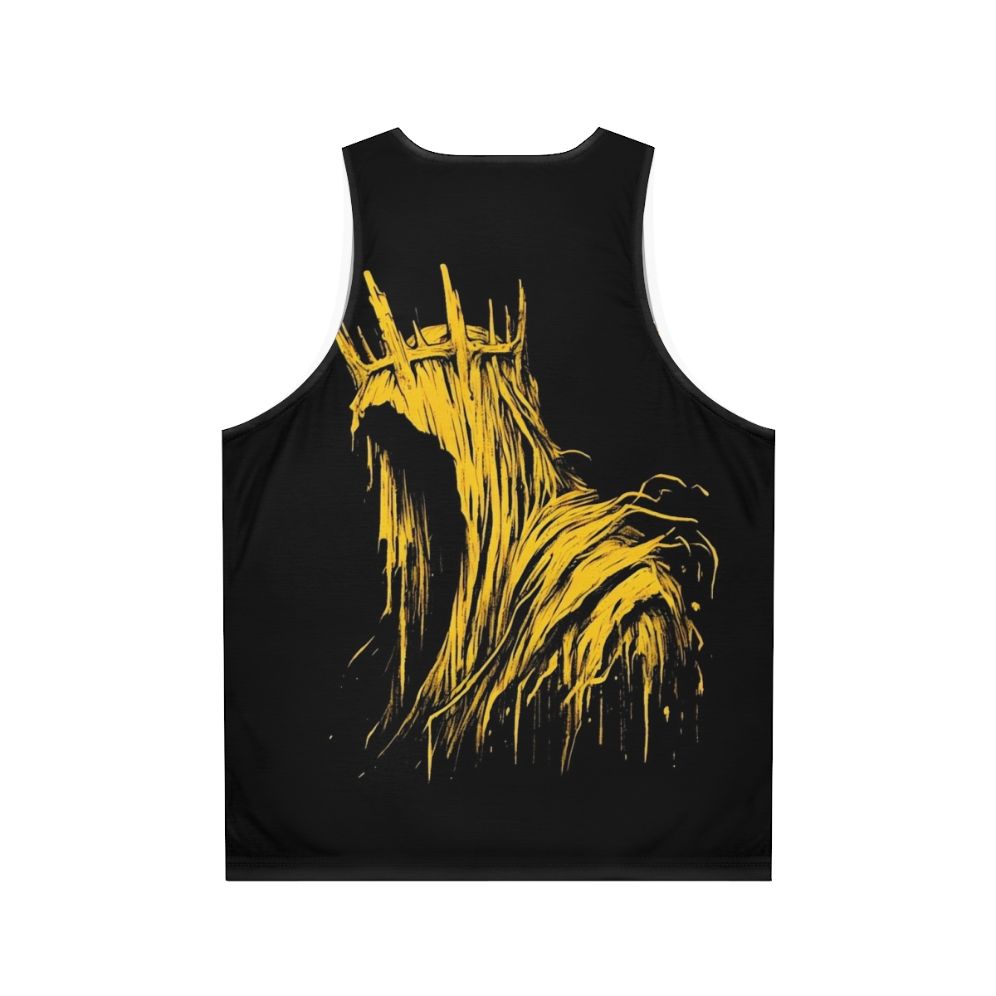 Hastur The King In Yellow Unisex Horror Tank Top - Back