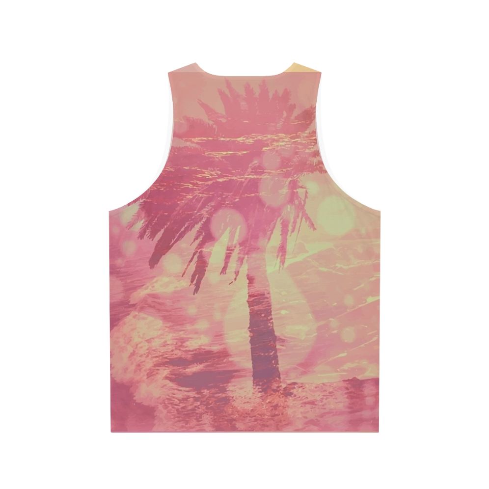 Unisex Loose Fit Graphic Tank Top - Back