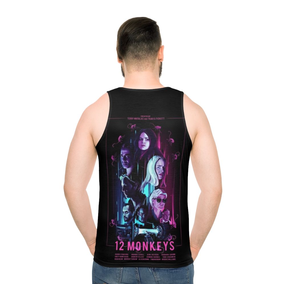 12 Monkeys Unisex Graphic Tank Top - men back