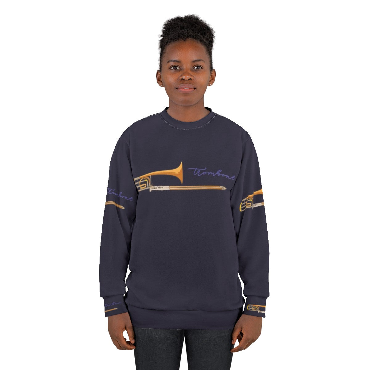 Trombone Sweatshirt for Passionate Musicians - women