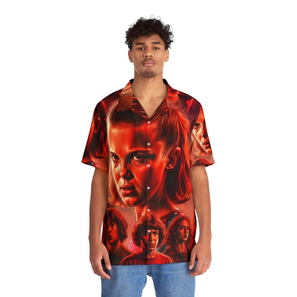 Eleven Hawaiian Shirt 3 with Stranger Things Design - People Front