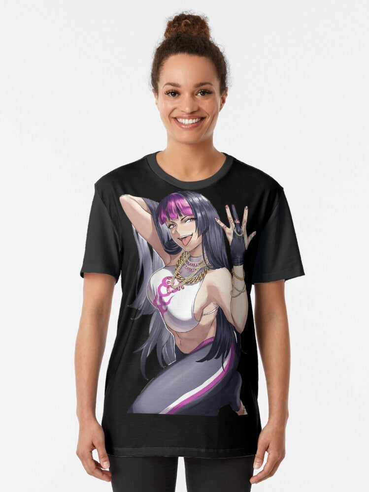 Juri Sexy Hentai Anime Graphic T-Shirt Design - Women