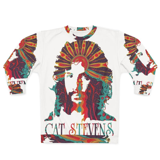 Cat Stevens Psychedelic Graphic Sweatshirt