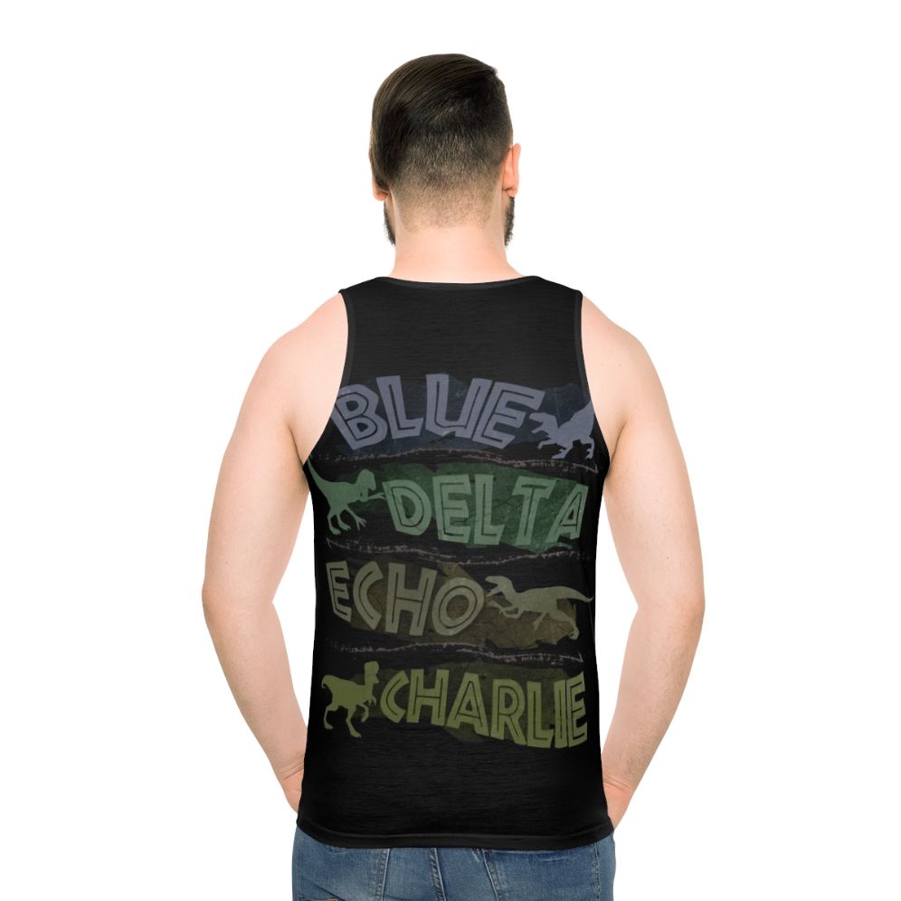 Jurassic Park Raptor Squad Unisex Tank Top - men back