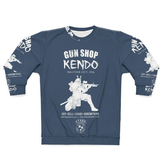 Kendo Gun Shop Sweatshirt featuring Resident Evil survival horror gaming elements