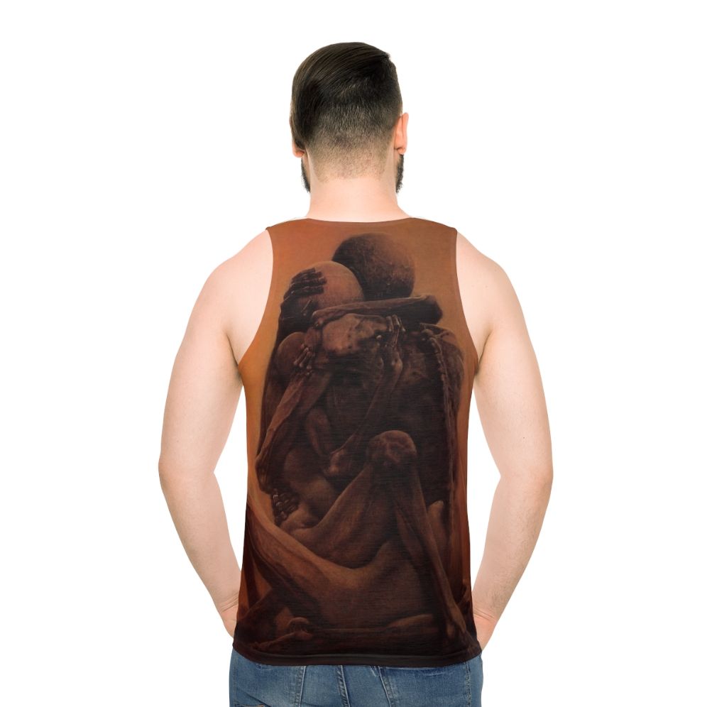 The Lovers by Zdzislaw Beksinski Surreal Tank Top - men back