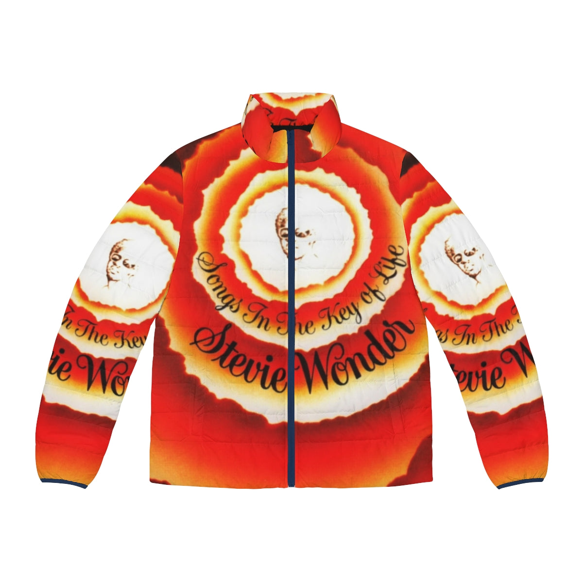 Stevie Wonder "Songs in the Key of Life" puffer jacket for music fans