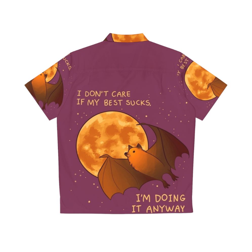 Flying Fox Bat Hawaiian Shirt for Mental Health and Positive Mindset - Back