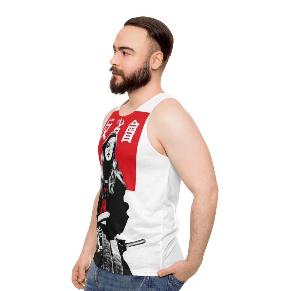 Cyberpunk Japanese urban style unisex tank top - men side