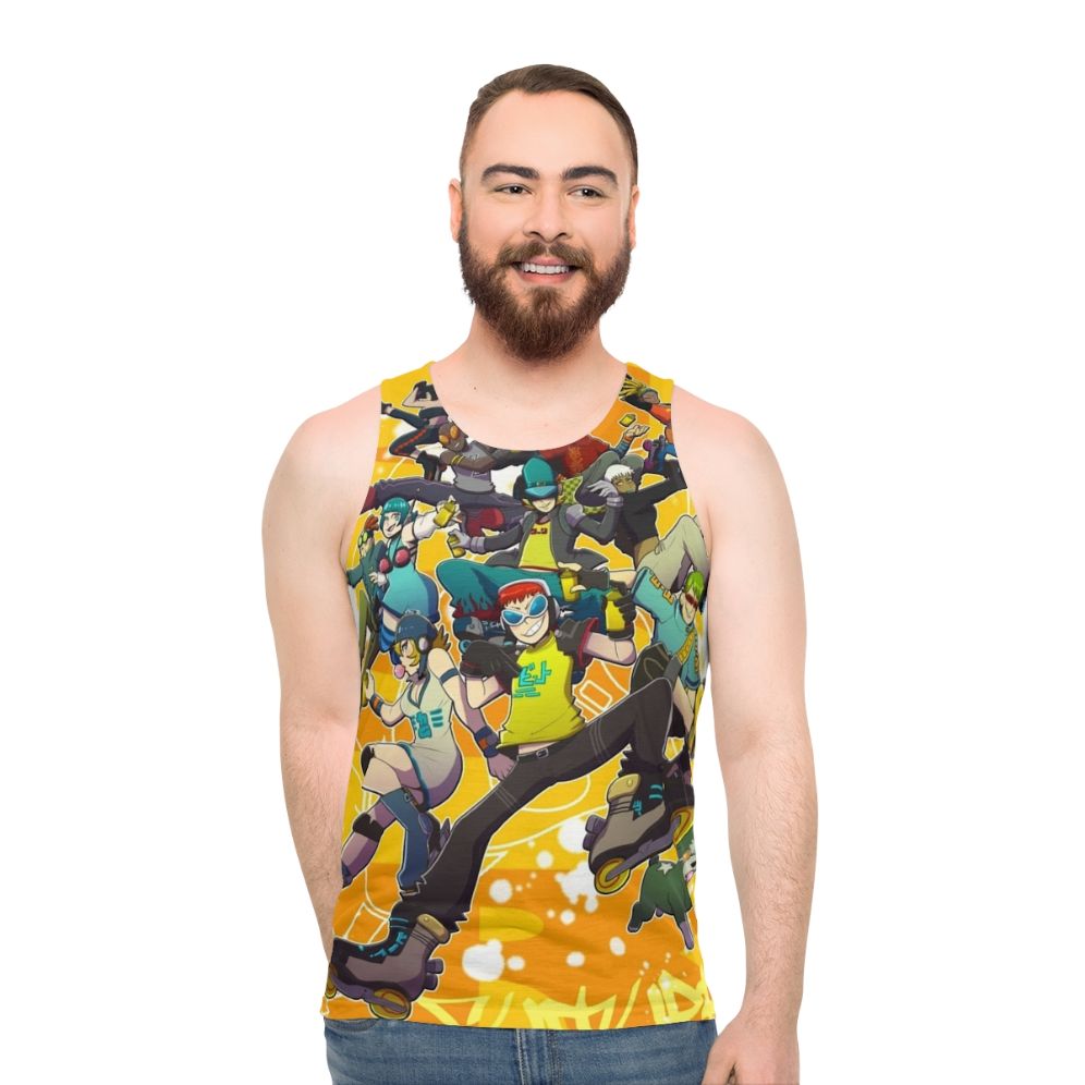 Unisex jet set radio inspired tank top - men