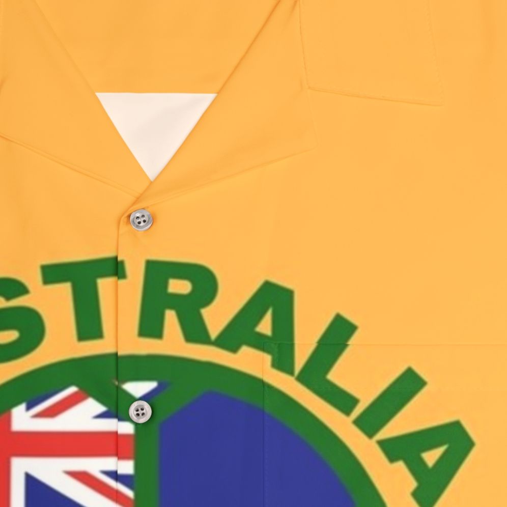 Australia Matildas Women's Soccer Team Hawaiian Style Jersey - Detail