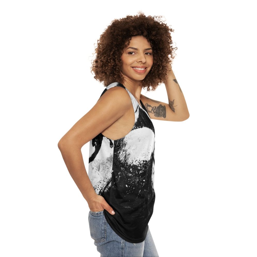 Midnight celestial fantasy goth unisex tank top - women side