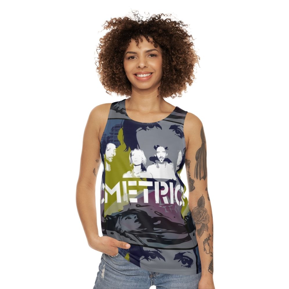 Unisex indie music tank top - women