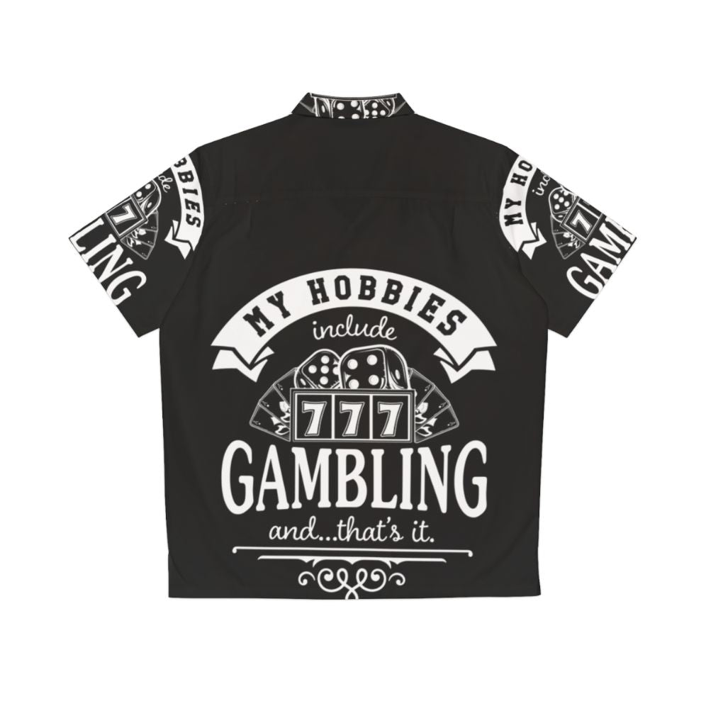 Hawaiian shirt with gambling-themed design - Back