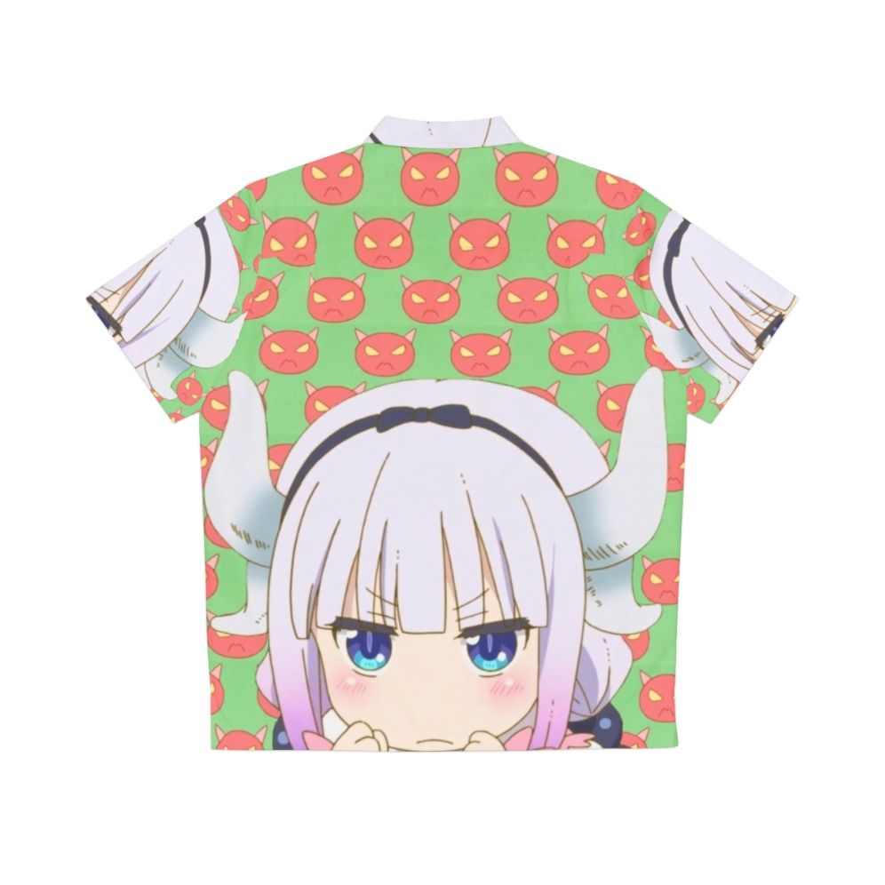 Angry Kanna from Miss Kobayashi's Dragon Maid Hawaiian Shirt - Back