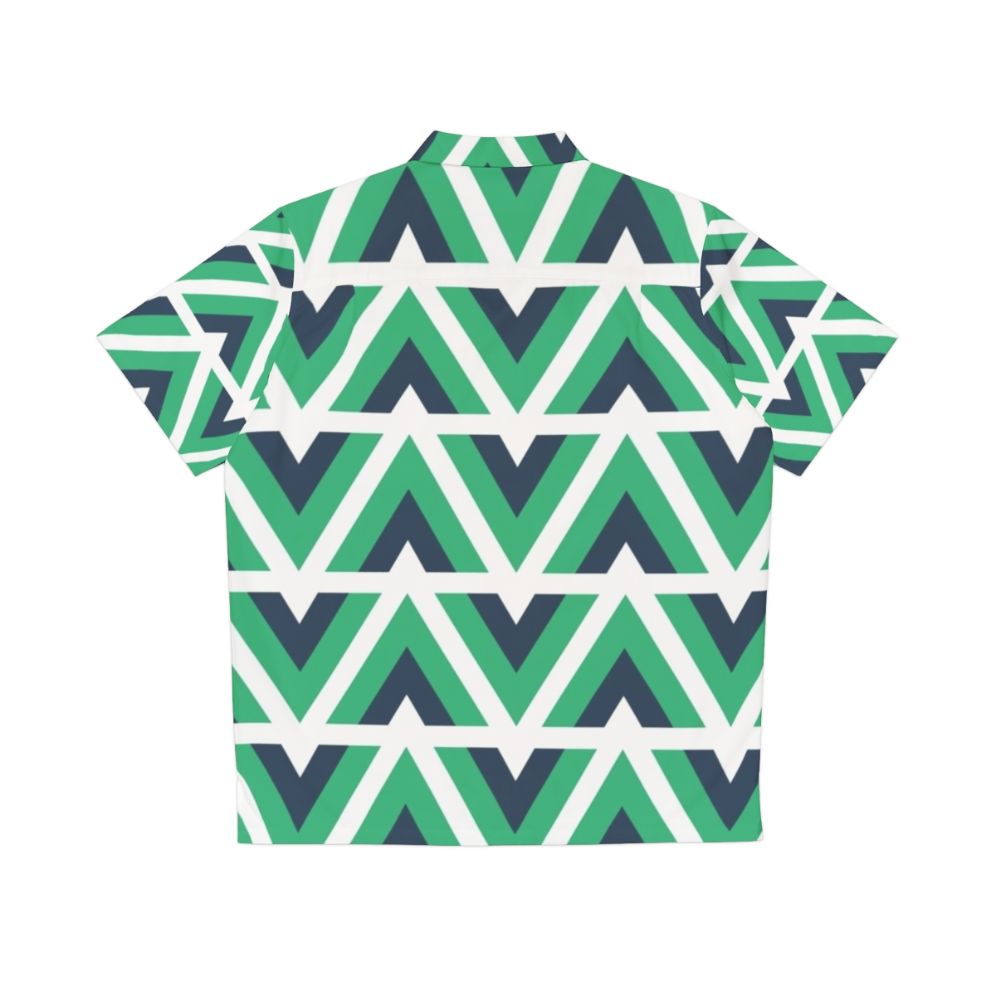 Vue JS Pattern Hawaiian Shirt - Back