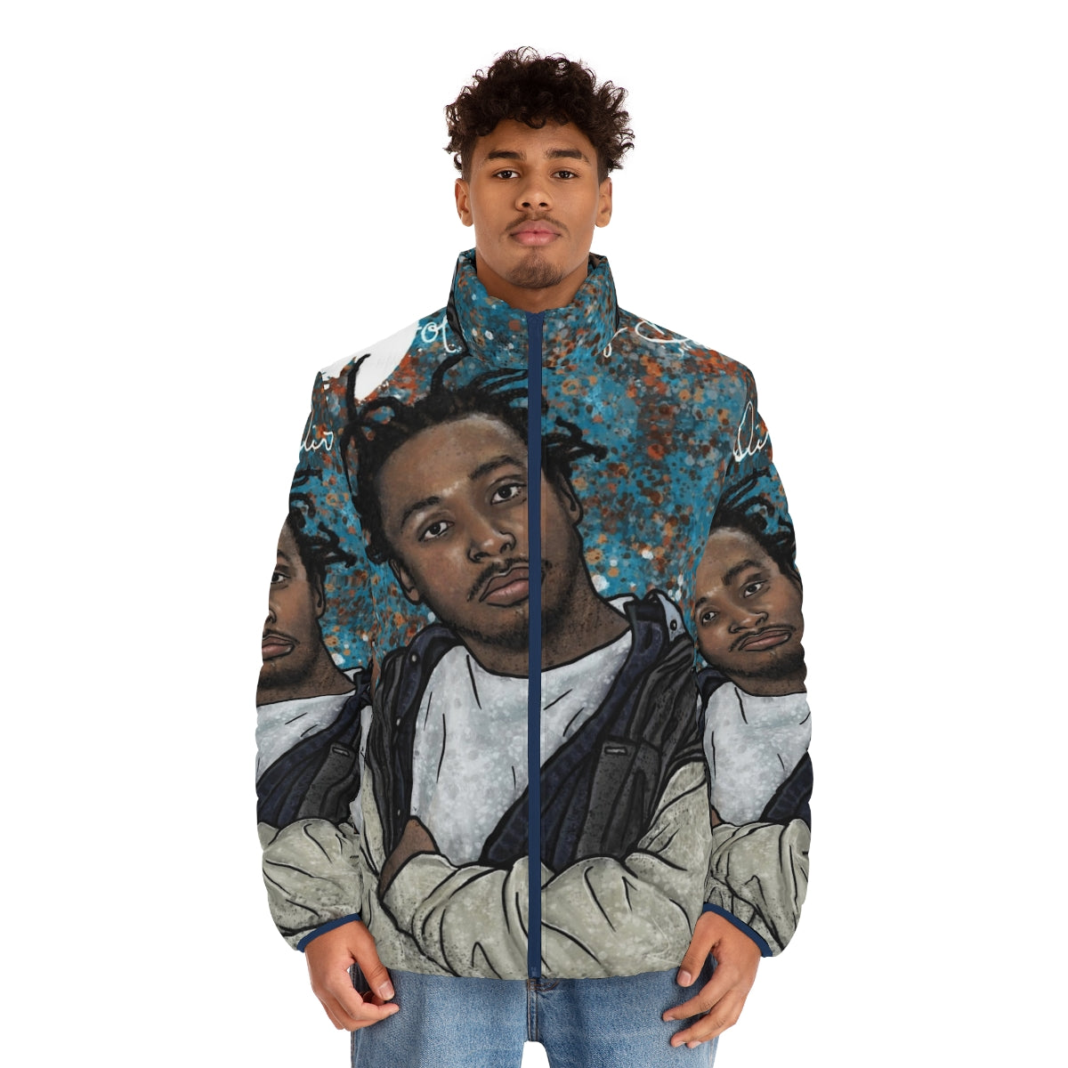 ODB Graffiti Puffer Jacket - Iconic Hip Hop Streetwear - men front