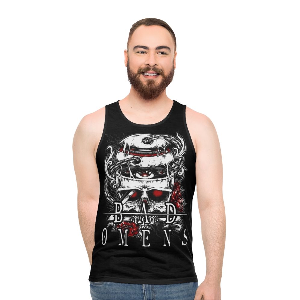 Broken Skull Castlevania Inspired Unisex Tank Top - men