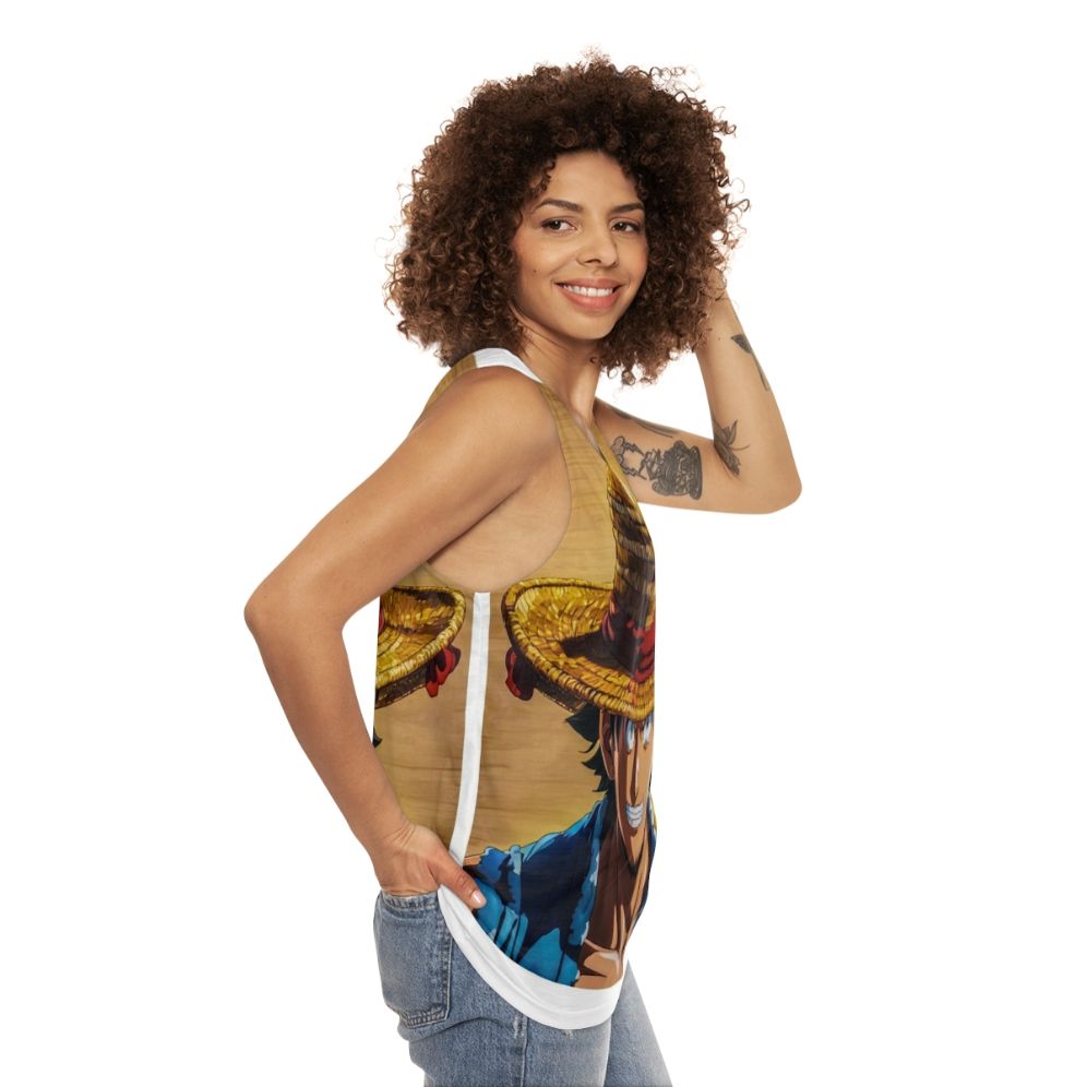 Bounty Unisex Tank Top with Versatile Graphic Design - women side