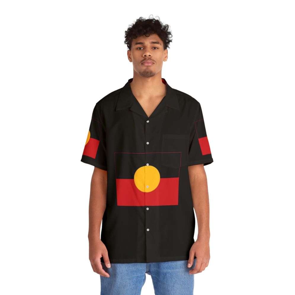 Aboriginal Flag Hawaiian Shirt - Lifestyle