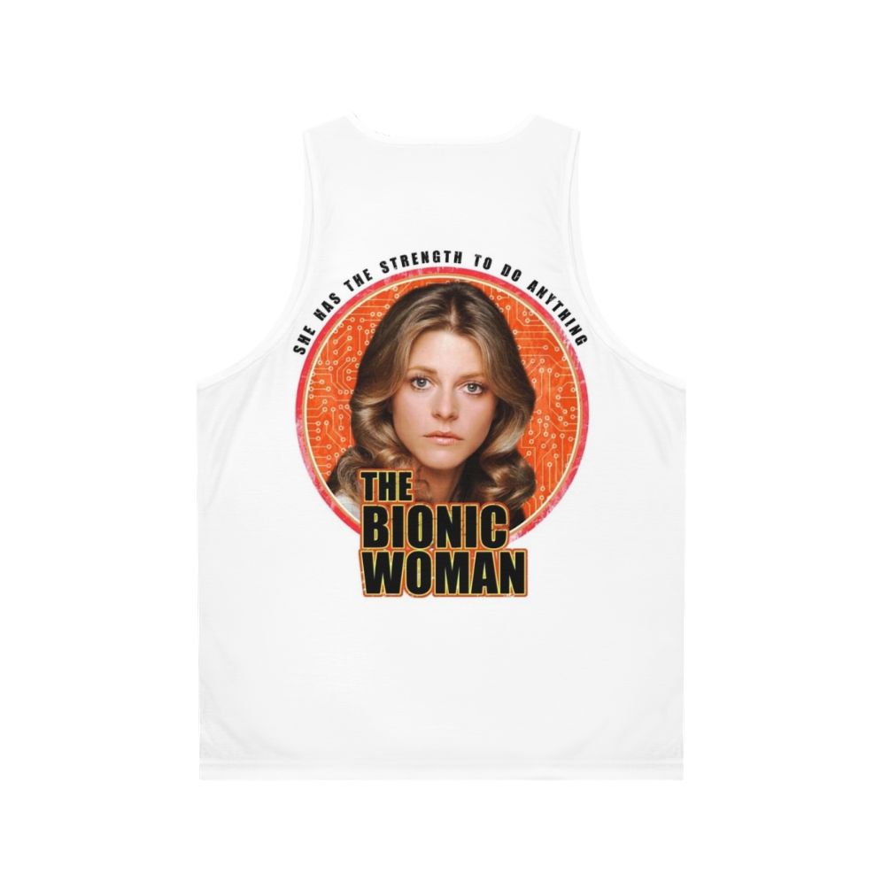 "The Bionic Woman" Unisex Tank Top - Back