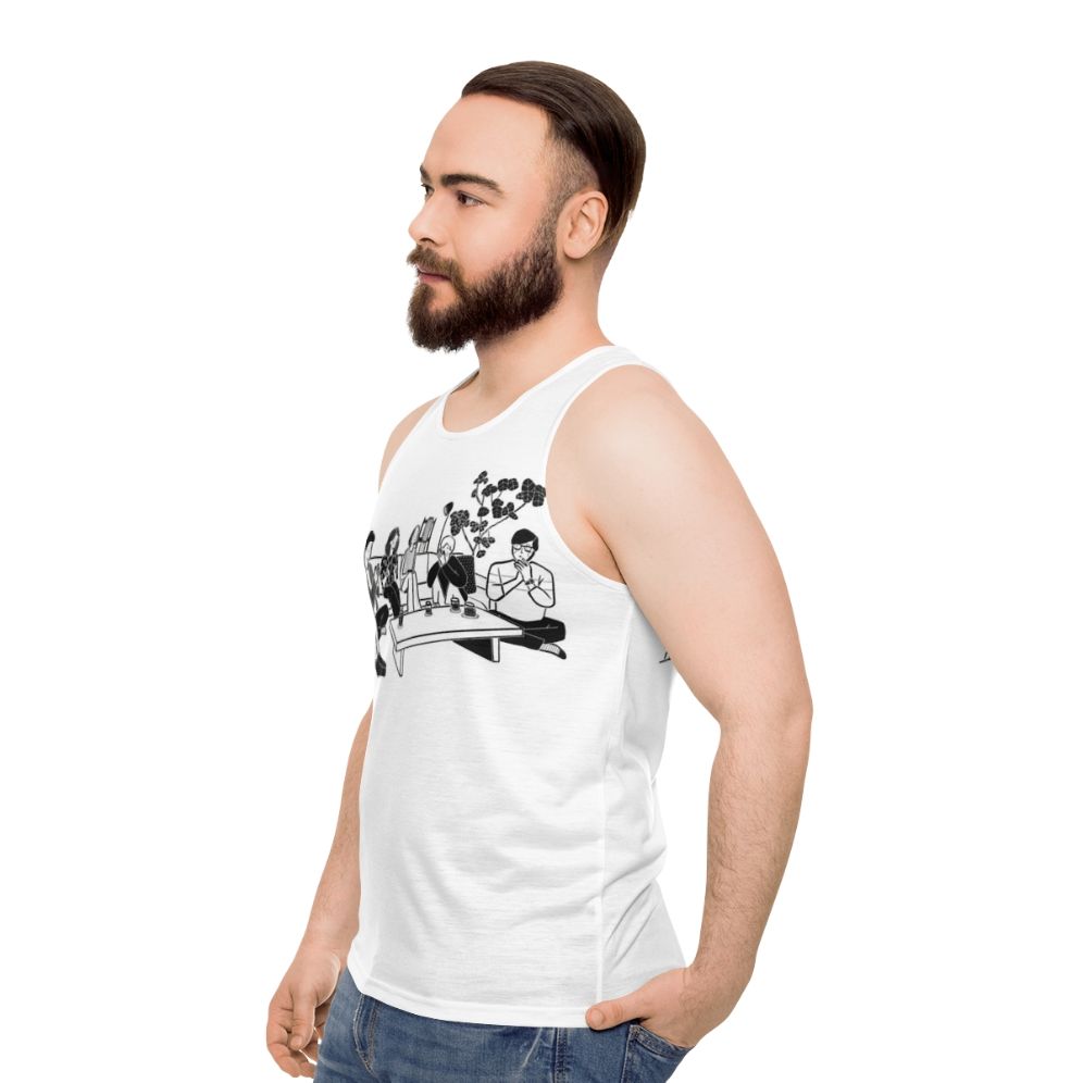 Terrace House Japan Anime Unisex Tank Top - men side