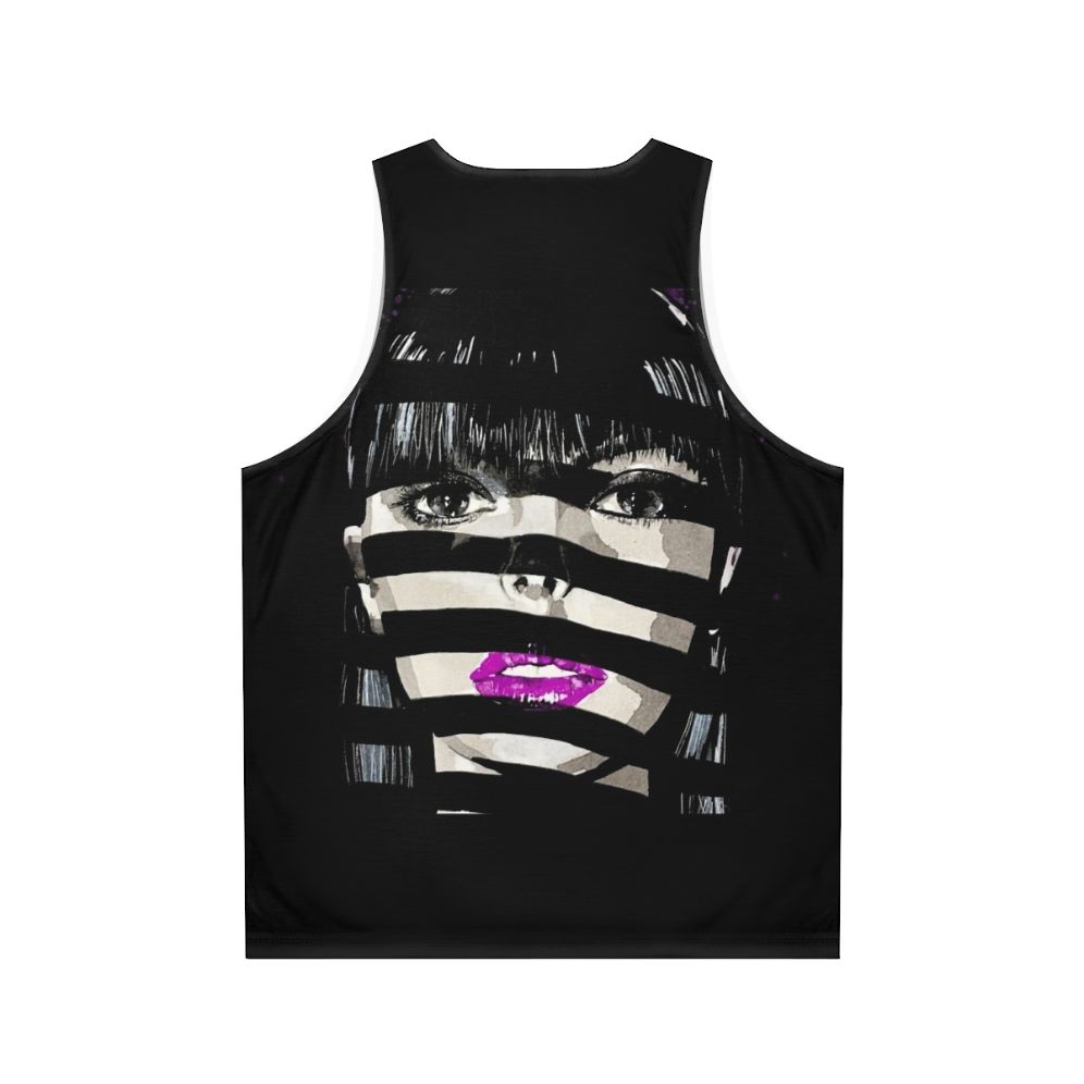 Unisex disco music tank top - Back