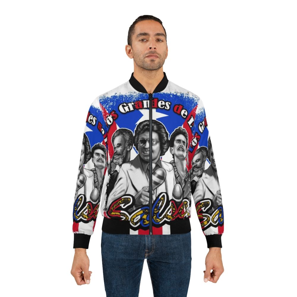 Salsa music-inspired bomber jacket with Cuban and Latino design elements - Lifestyle