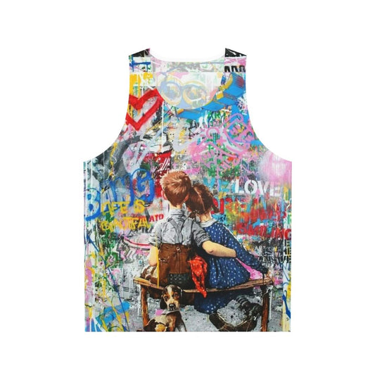 Retro Pop Art Collage Unisex Tank Top