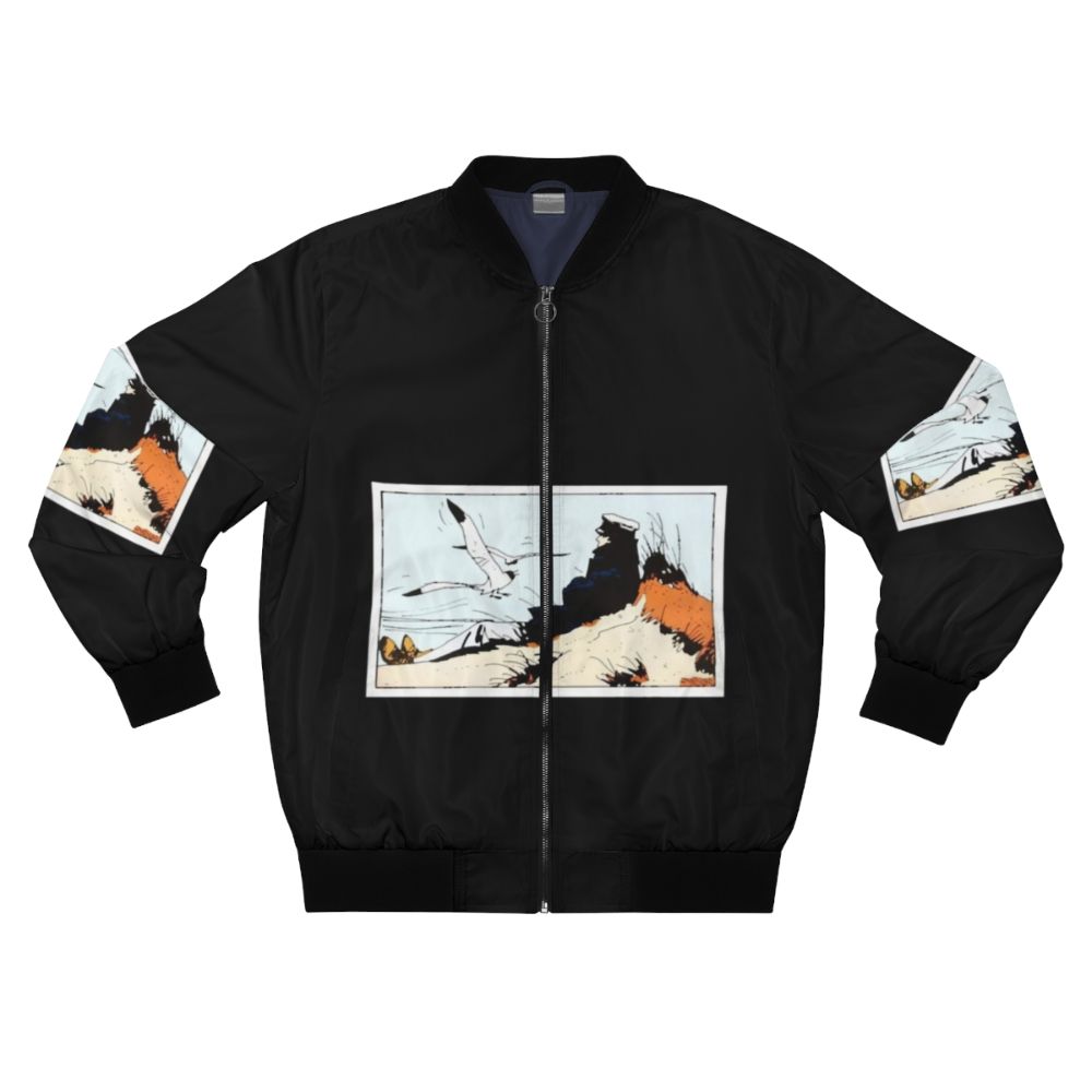 Vintage-inspired Corto Maltese bomber jacket with a retro adventure design