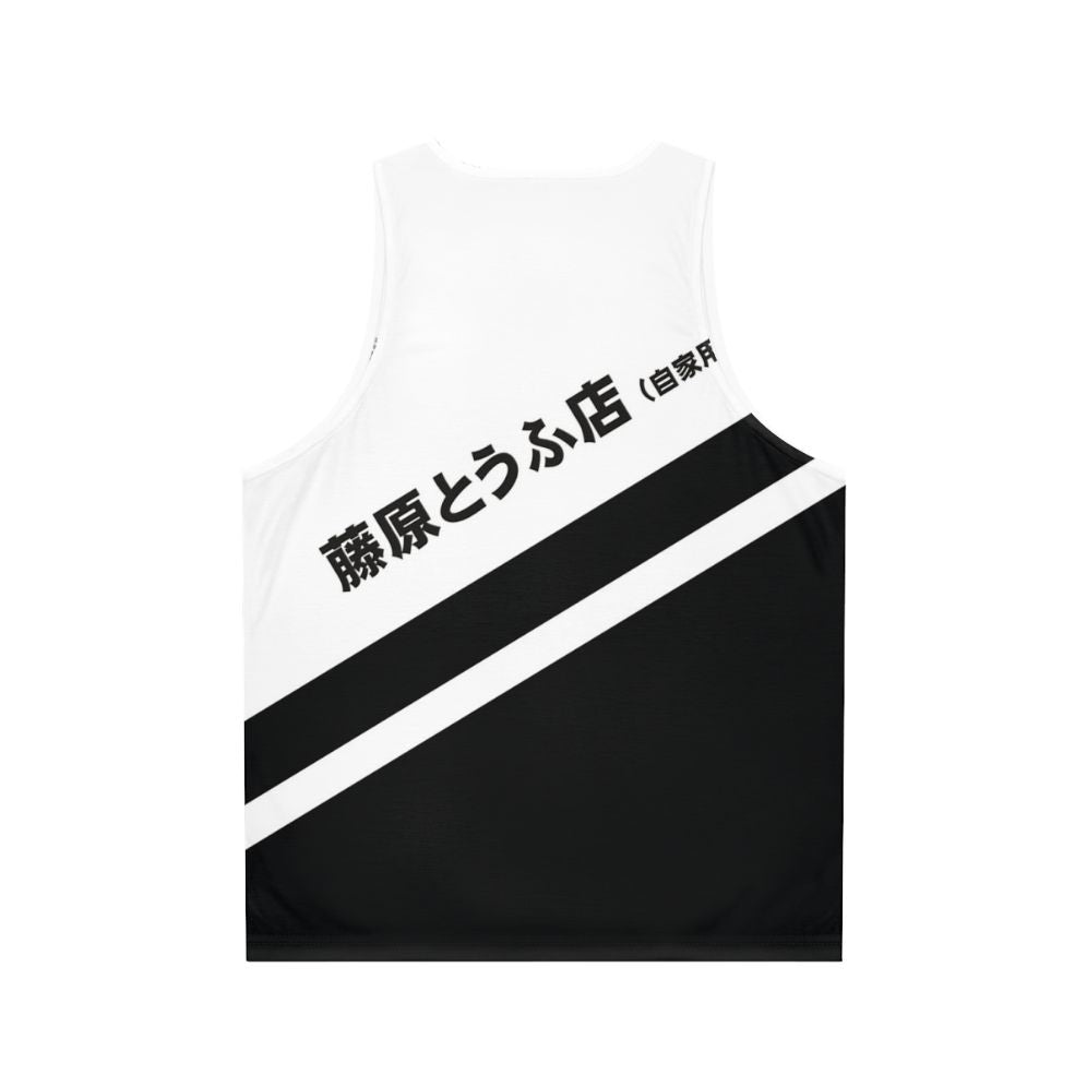 Initial D Ae86 Tofu Decal Unisex Tank Top - Back