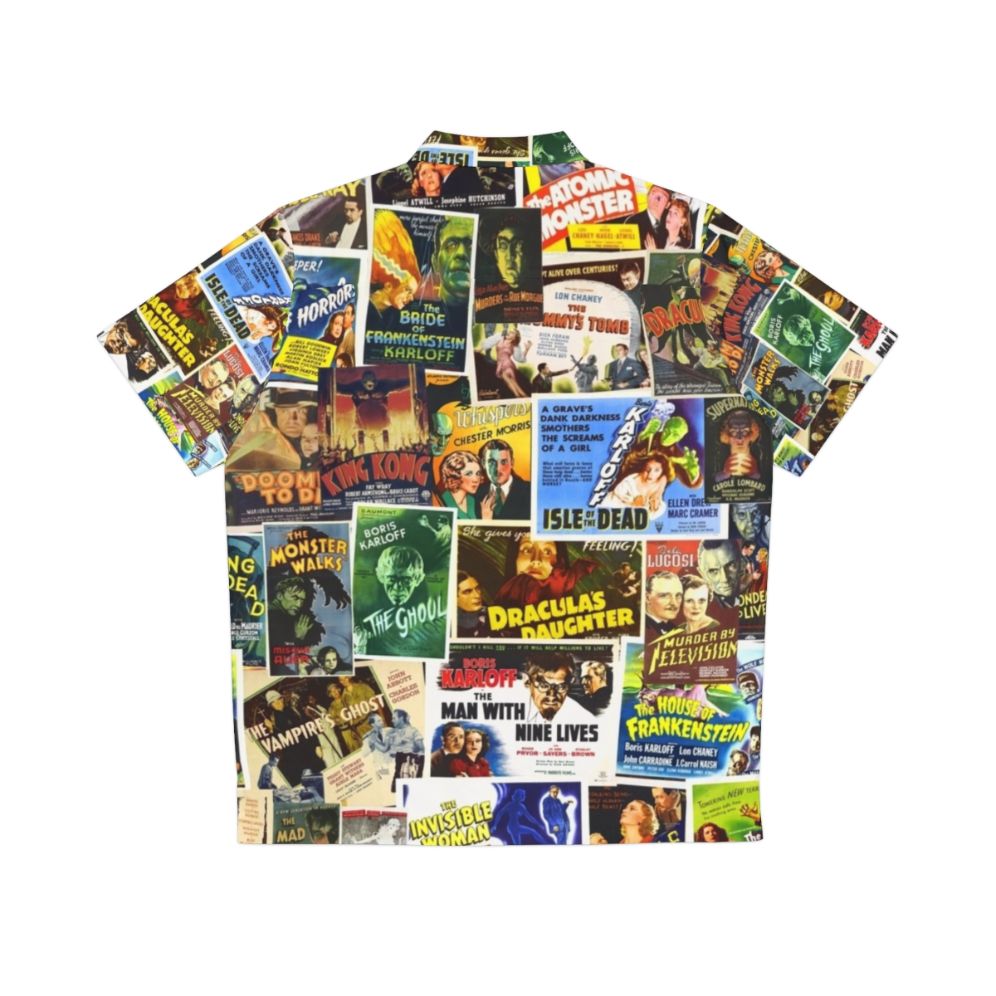 Vintage horror movie-inspired Hawaiian shirt - Back