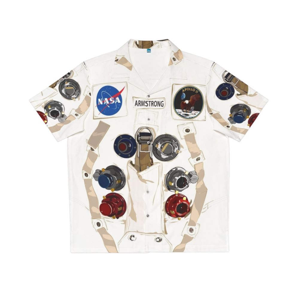 Neil Armstrong Nasa Astronaut Spacesuit Hawaiian Shirt