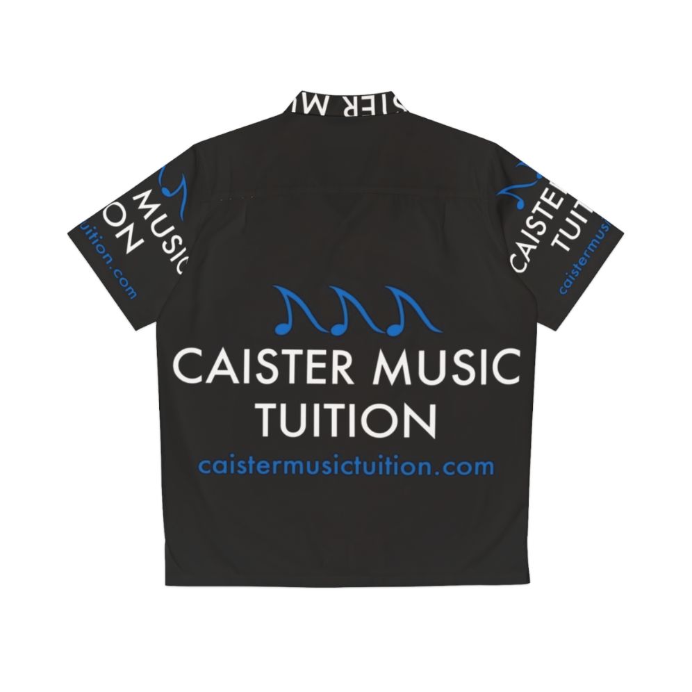 Caister Music Tuition Hawaiian Shirt with Black Logo - Back