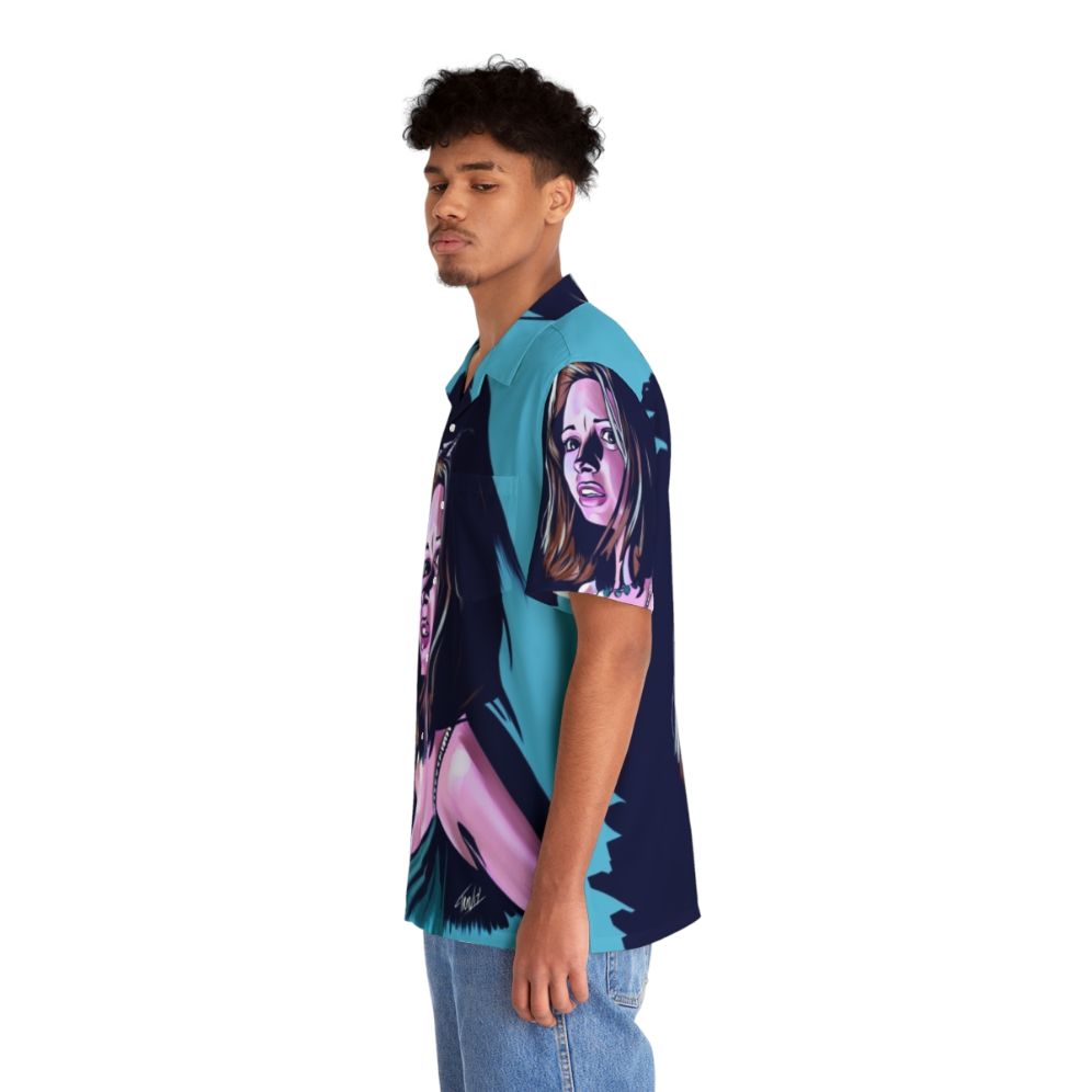 Helen Shivers Hawaiian shirt with horror and slasher design - People Left