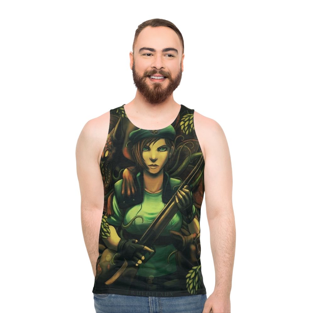 Resident Evil Jill Valentine Horror Game Tank Top - men