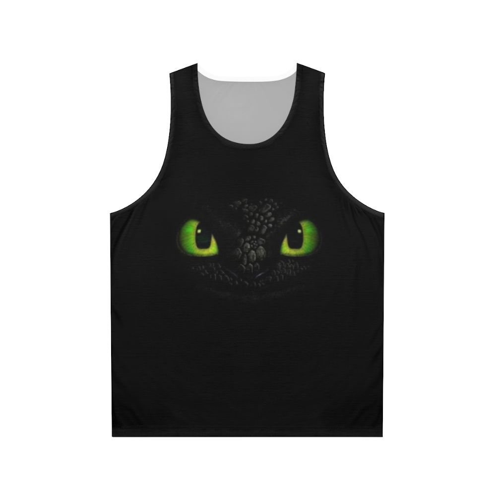 Toothless the Night Fury from How to Train Your Dragon unisex tank top