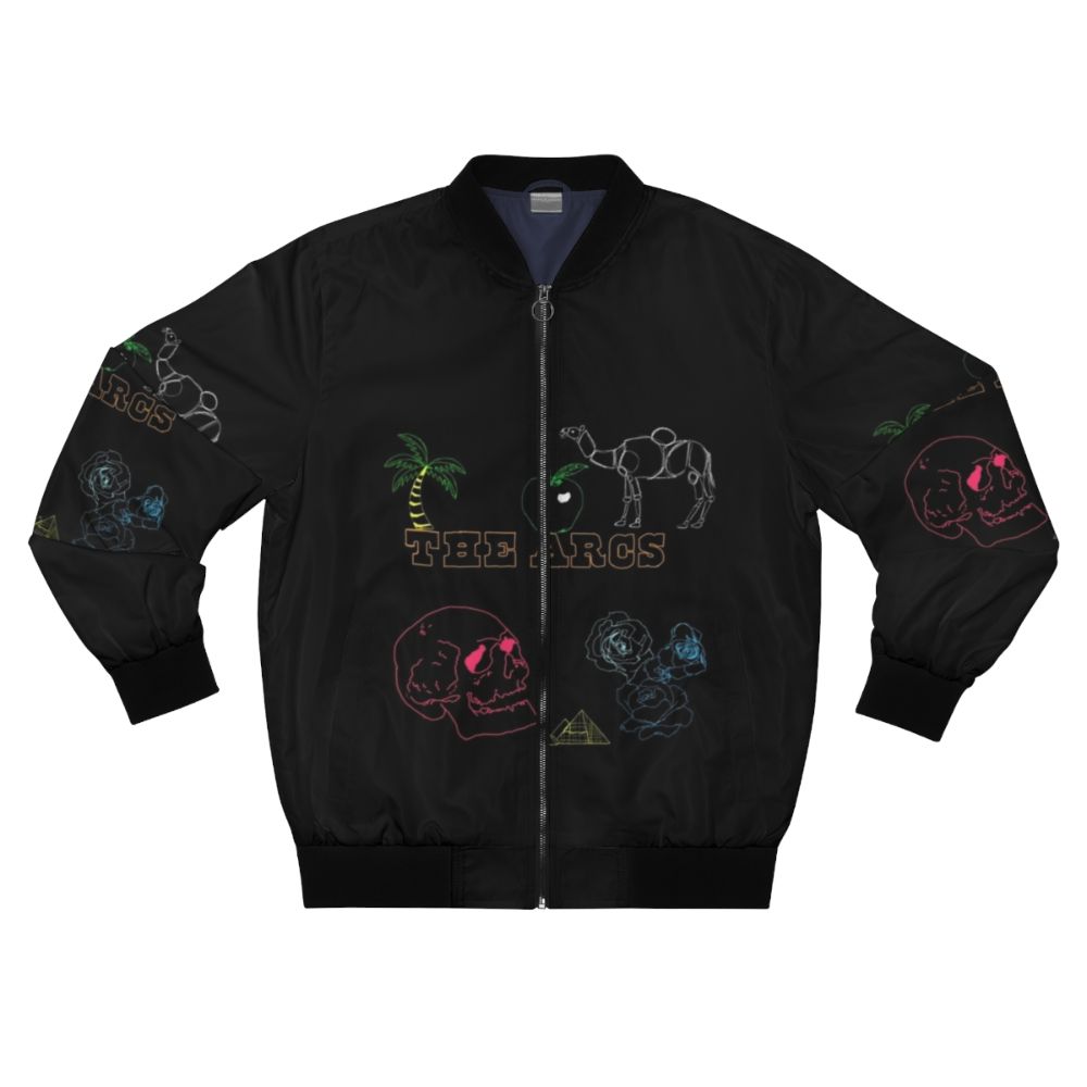 The Arcs Inspired Bomber Jacket with Band Logo and Graphic Design