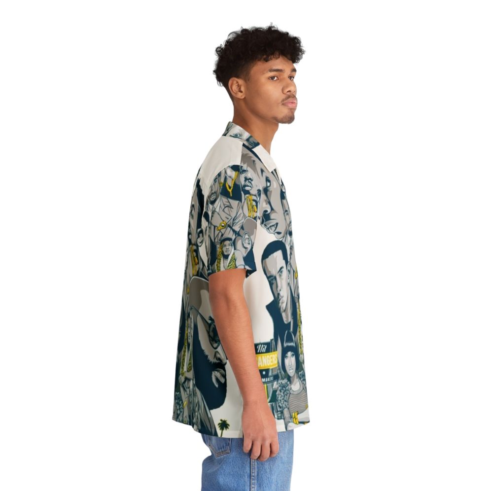 Retro 90s Hawaiian Shirt with Hip Hop Print - People Pight