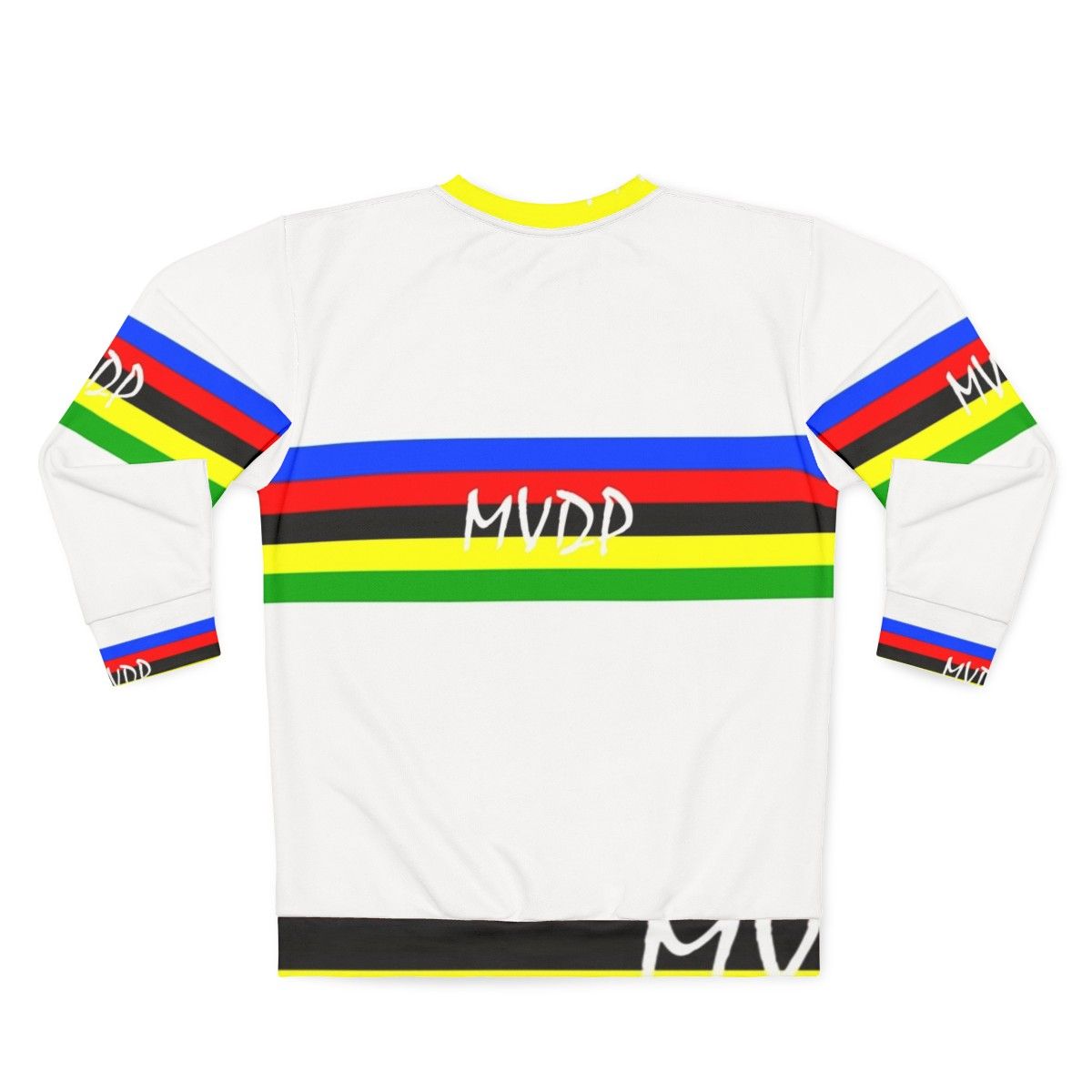 Mathieu Van Der Poel World Champion Cycling Sweatshirt - Back