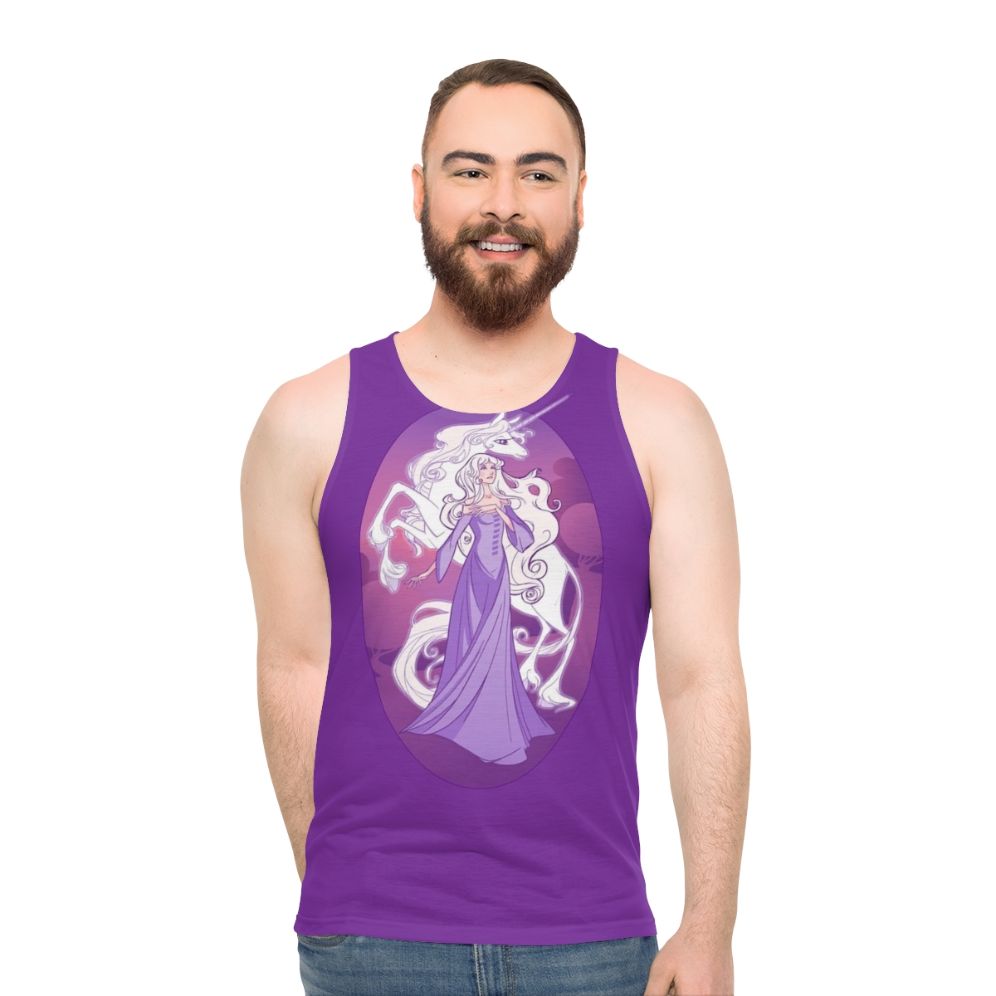 "The Last Unicorn" Unisex Tank Top Featuring Lady Amalthea - men