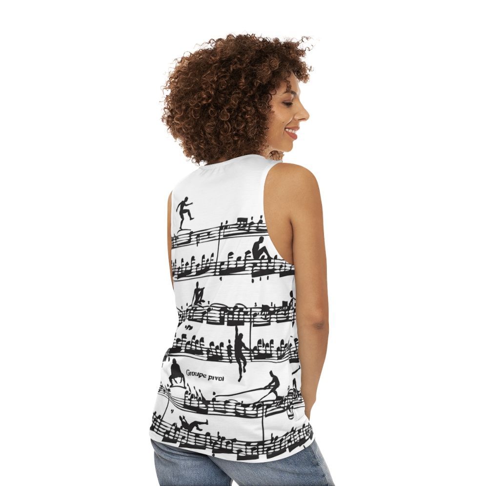 Retro Mozart Unisex Tank Top - women back