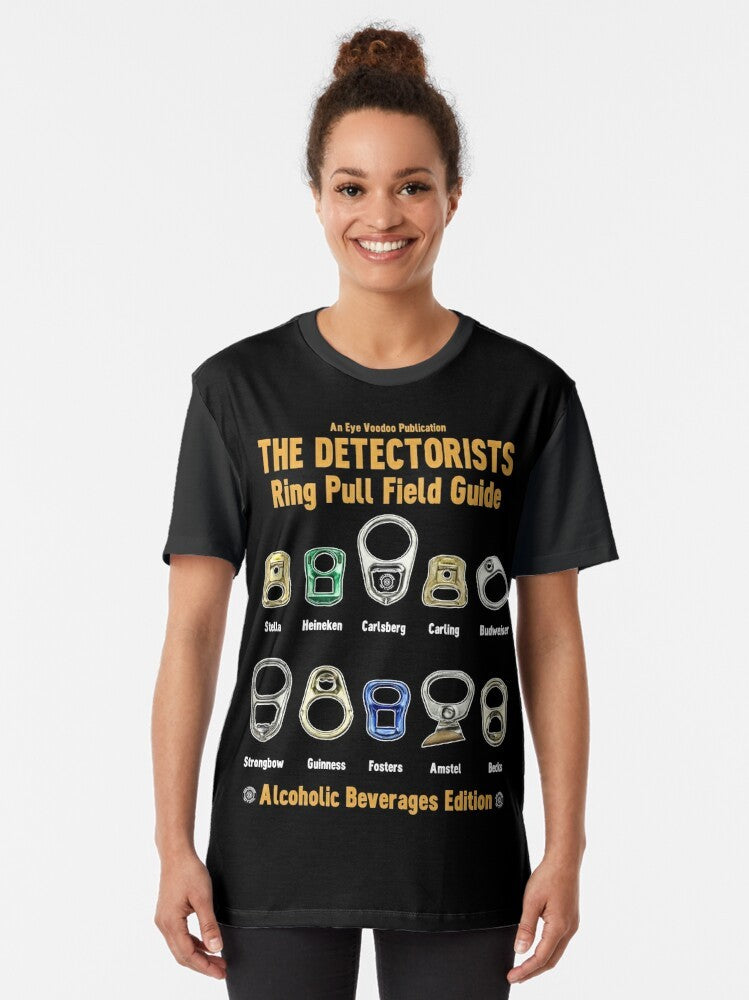 Detectorist metal detector graphic t-shirt with a comedy design related to the BBC show 'Detectorists' - Women