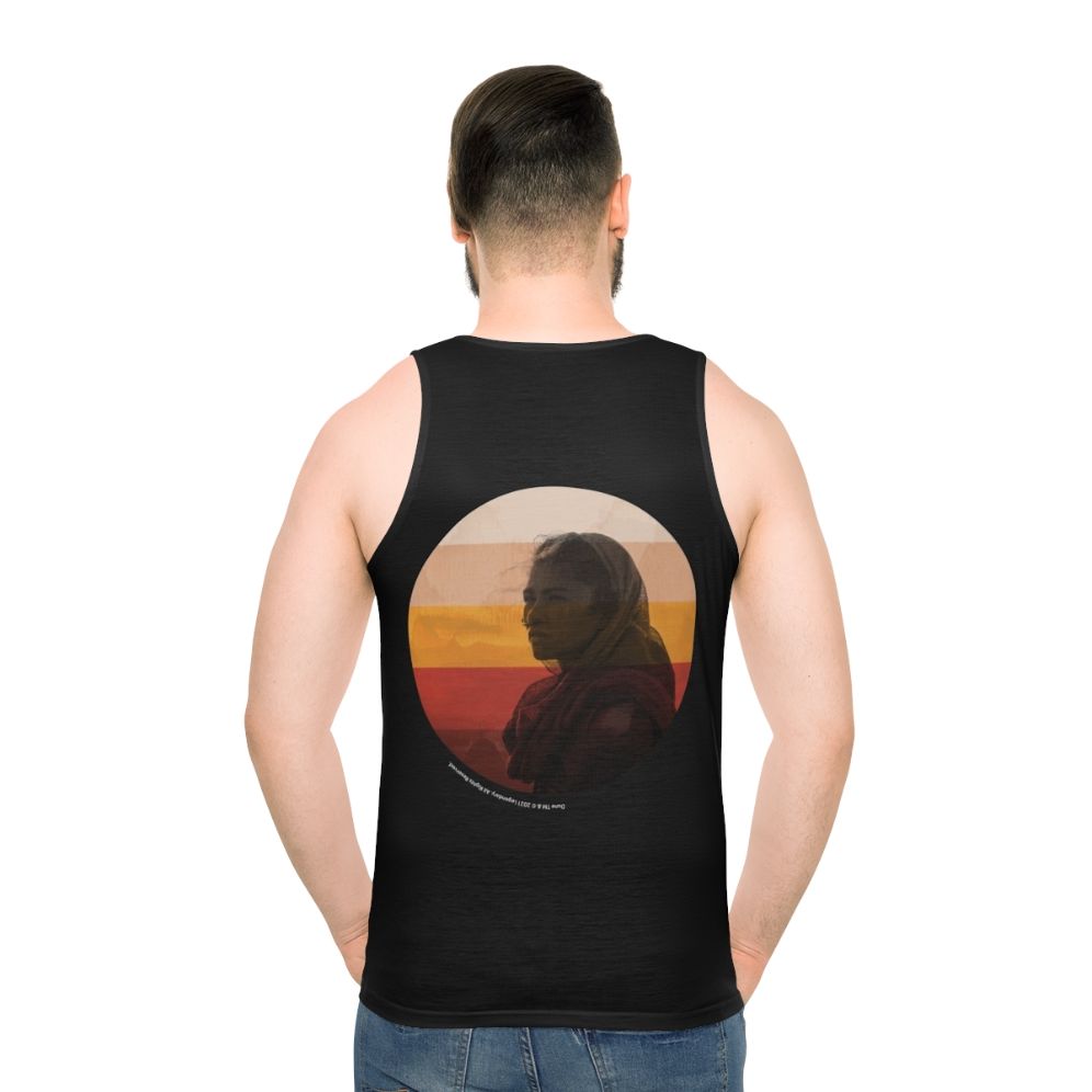 Dune 2020 Movie Fan Art Unisex Tank Top - men back