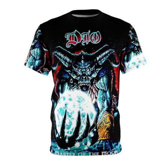 Dark gothic occult metal t-shirt with demonic moon design